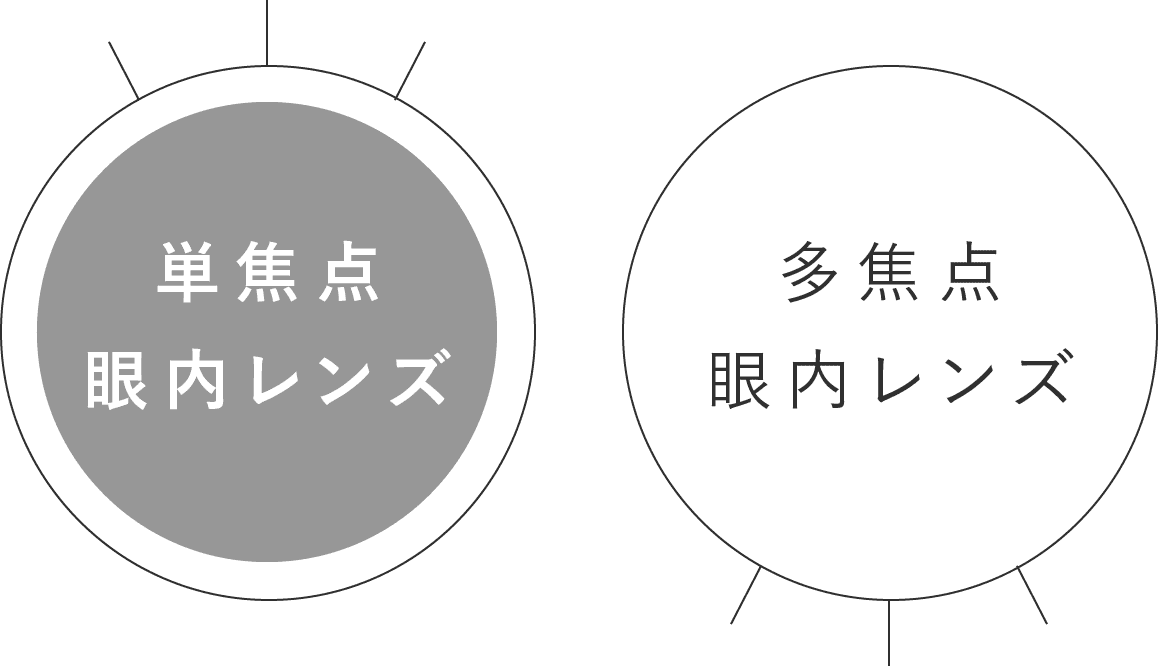 単焦点眼内レンズ　多焦点眼内レンズ